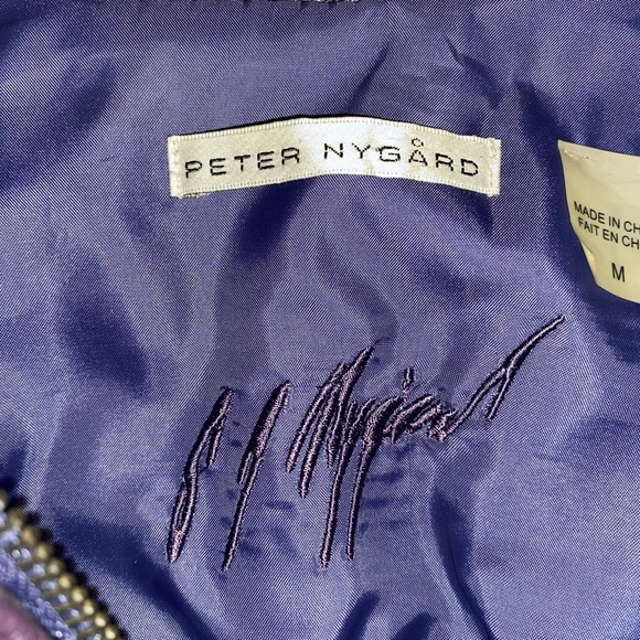 Peter Nygard Purple Size 10 Leather Jacket EUC - Picture 8 of 9